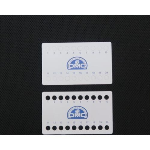 30 pcs 01~20 holes floss organizer for DMC thread pad paper plate sheet cross x stitching sewing DIY tool craft needlework