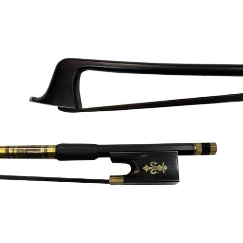 8pc high class black Carbon fiber violin bow 4/4 size new black horse hair professional bow violin parts