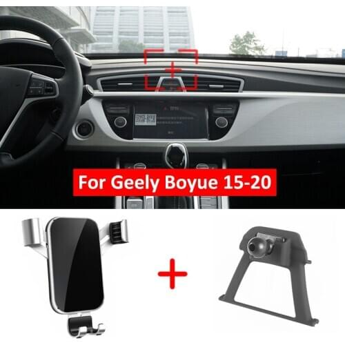 The Atmosphere Car Dashboard Phone Holder GPS Stand For Geely Boyue Atlas 2015 2016 2017 2018 2019 2020 Car Styling Accessories