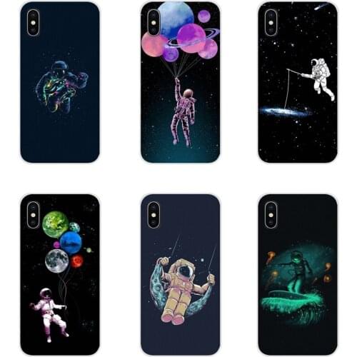 For Huawei G7 G8 P8 P9 P10 P20 P30 Lite Mini Pro P Smart Plus 2017 2018 2019 Soft Transparent Skin Case Balloon planet astronaut