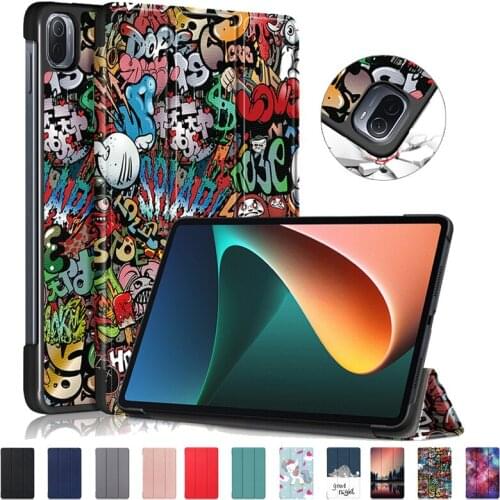 Tablet Cover for Funda Xiaomi Pad 5 Pro Case 2021 PU Leather Flip Stand Smart Cover for Xiaomi Case MiPad 5 MiPad5 11 inch Cover