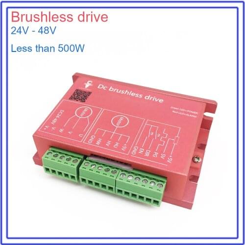 DC 24V-48V Brushless Motor Spindle Drive BLDC Match MACH3 for CNC Engraving Mechanical Drive power Less than 500W