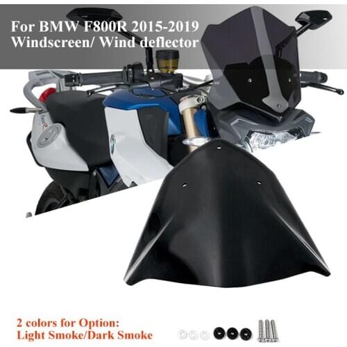 For BMW F800R F 800 R 2015 2016 2017 2018 2019 ABS Plastic Double Bubble Windscreen Windshield screen deflectors F800R F 800 R