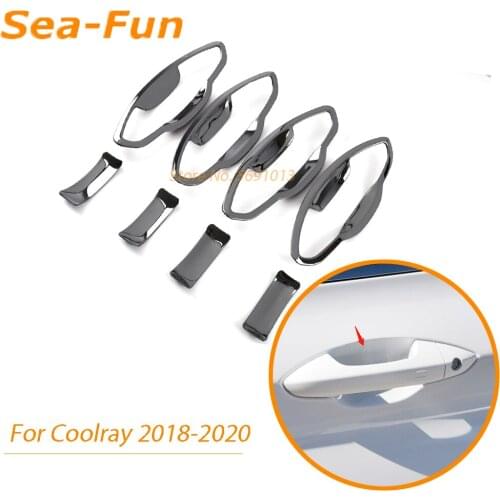 For Geely Coolray SX11 2018 2019 2020 Exterior Door Bowl Trim Cover Decoration Sticker Frame Stainless Steel Car Accessories