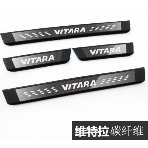 For Suzuki vitara 2015 2016 2017 2018 High-quality stainless steel Plate Door Sill Welcome Pedal Car Styling Accessories