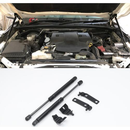 For Toyota Fortuner Hilux Revo 2015 2016 Two Sides Auto Front Hood Bonnet Modify Gas Struts Lift Support Shock Damper