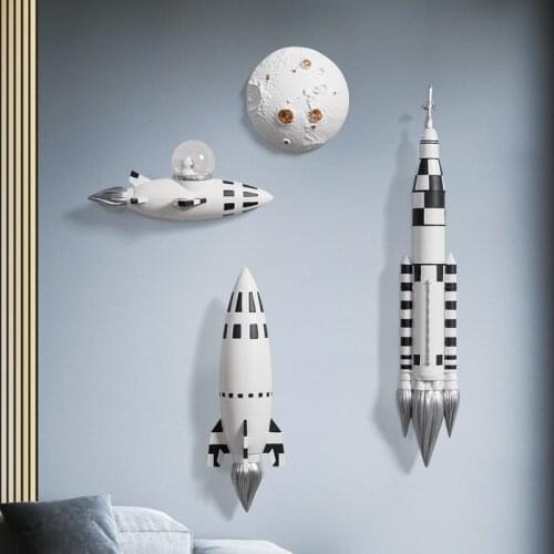 European Creative Resin Astronaut Wall Hanging Home Childrens Room Wall Sticker Decoration Hotel Office Wall Mural Decoration