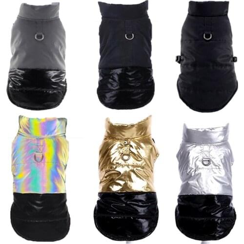 Dog Jacket Vest Harness Winter Warm Pet Clothes Reflective Adjustable Waterproof Puppy Coat for Small Medium Dogs Cats Outfits