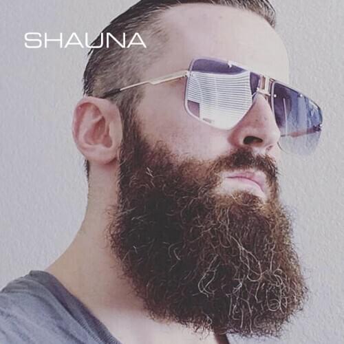 SHAUNA Fashion Rimless Sunglasses Women Brand Designer Square Gradient Shades Men UV400