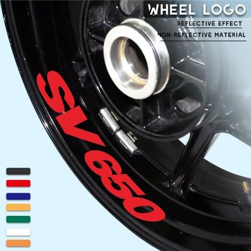 New motorcycle wheel sticker waterproof reflective wheel decals rim decoration logo for SUZUKI SV650 sv 650