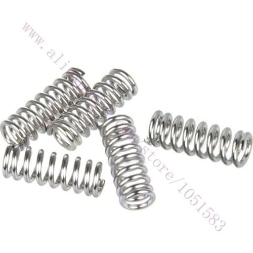 10pcs/lot 3D printer extruder Strong Feeder Springs for wade/UM /MK nickel plating 5mm Inner diameter