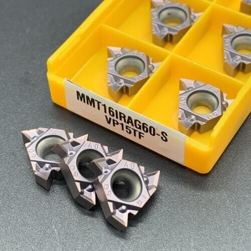 Threaded Carbide insert MMT16IR 16ER AG60-S VP15TF UE6020 High quality metal lathe tools 16ER AG60-S Thread turning turning tool
