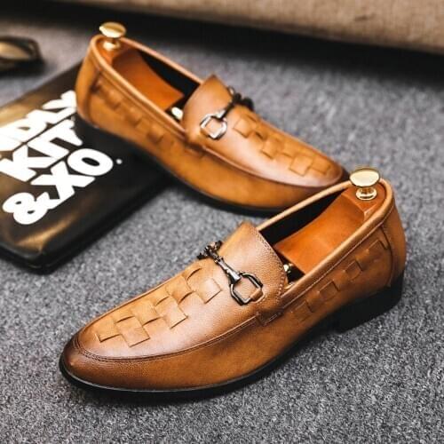 Luxury Large Men Loafer Fashion Autumn Men Casual Shoes Design Leather Shoes Men Moccasins Male Footwear Brand Mens Flat Shoe