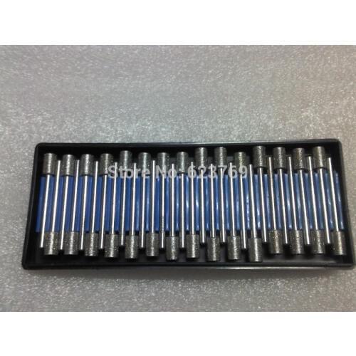 RZZ Dremel Rotary Tool Drill Bit Diamond Mounted Point Set Diamond Burrs Bur Bit 3*6mm 30pcs/set