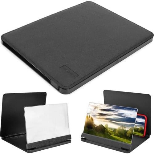 9.8inch 3D Mobile Phone Screen Magnifier Amplifier Folding HD Video Magnifying Glass Watch 3d Movies Smart Phone Bracket Holder