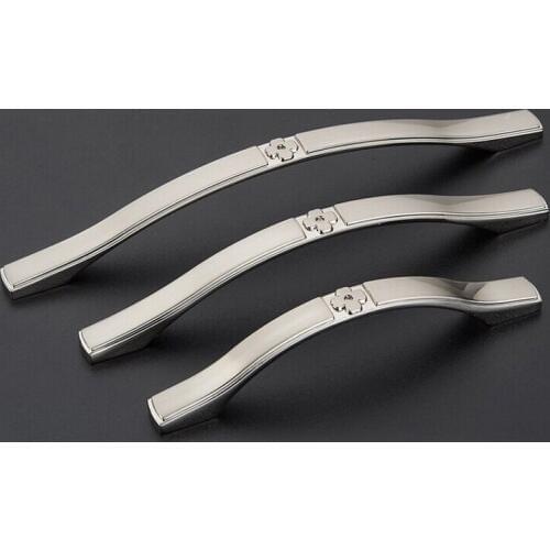 Modern Furniture handle wardrobe Cabinet Drawer Pull Knobs Double Color side Line Kitchen Door handle(CC:96MM L:126MM)