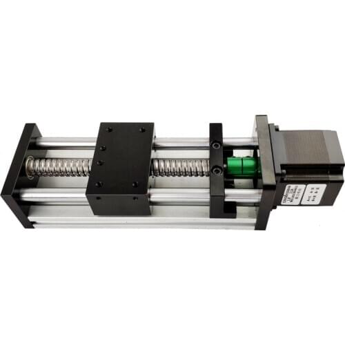 High Precision GGP 50-600mm Ball Screw 1204 1605 1610 Slide Rail Linear Guide Moving Table+1Pc Nema 23 motor Stepper Motor
