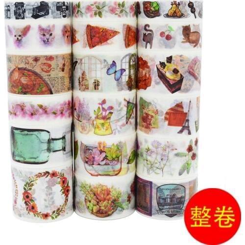 2018 creative 7M Washi Paper Tape Paper Masking Tape Stickers Decorative Sticker Adhensive Tape OK002