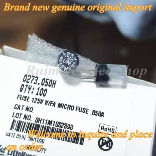 3PCS 0273.050V Free Shipping For All LFMX 50mA 125V TR3 6.35MMX8.89MM One-Time Fusing DIP Plastic Fuse Cylindrical