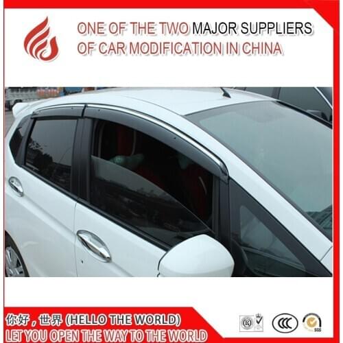 4 Piece Injection molding trim vent shade rain sun wind deflector window visor for fit 2004-2007 2008-2013 2014-2018
