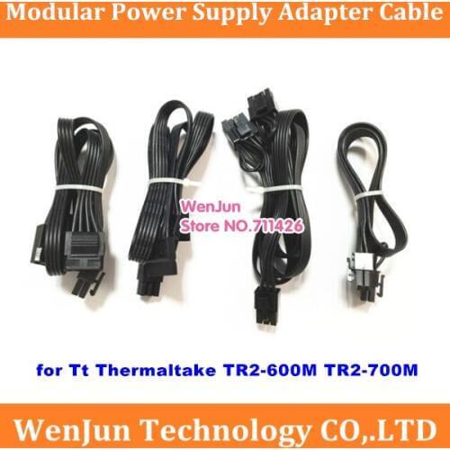 6pin SATA / 6pin IDE / 6pin dual 6+2pin / 6pin 6+2pin modular Power supply cable for Tt Thermaltake TR2-600M TR2-700M