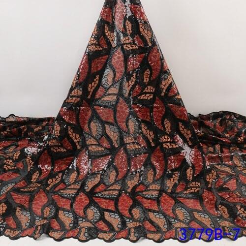 African Lace Fabric High Quality 3d Lace Embroidery French Tulle Lace Fabric Wedding For Nigerican Lace Fabric 5yards PGC2067B-2