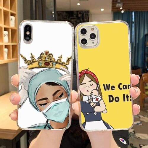 JHTAO Nurse doctors medicina and Health bumper Phone Case For iPhone 12 Mini 11 Pro XS Max X XR 7 8 Plus