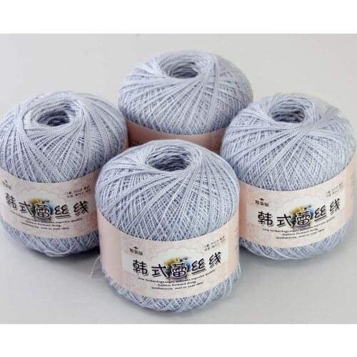 Free Shipping 4Balls X50g New Soft Hand Knitting High quality soft 100% Cotton Crocheted Yarn 16120-4 Seashells Purple