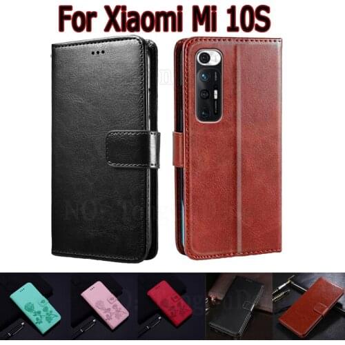 Leather Case For Xiaomi Mi 10S 10 S Cover Flip Wallet Funda Book For Xiaomi 10S Case Phone Protective Shell Hoesje Etui Capa Bag