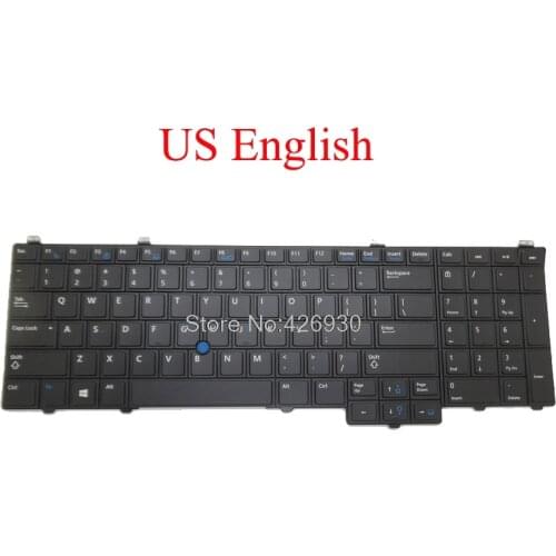 Laptop US BE NW LA SW SD TW FR DN JP BR IT Keyboard For DELL For Latitude E5540 backlit&Pointing English Belgium Swiss French