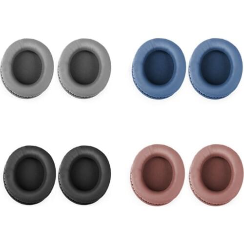 OOTDTY 1Pair Leather Earpads Soft Ear Cushion Cover for ATH-SR30BT Earphones Headset