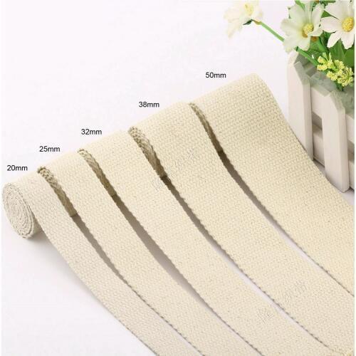 XUNZHE Webbing 6m* width 2cm - 5 mm Canvas Ribbon Belt Woven Tape Nylon Band Backpack Binding Sewing Bag Belt Accessories