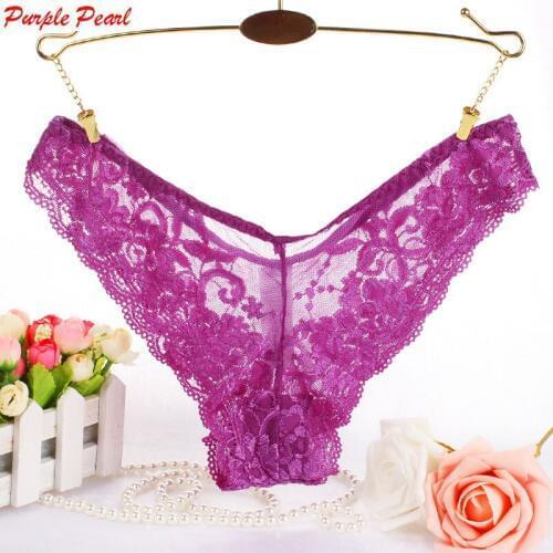 HW033 M-4XL Ultra-Thin Womens Plus Size G-string Transparent Underwear Panties Women Sexy Lace Briefs Thongs Intimates T Pants