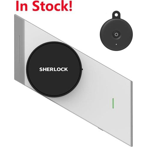 Newest Silver Sherlock S2 Smart Door Lock Home Keyless Lock Electronic Door Wireless App Bluetooth Control With 1Pc S2 Key