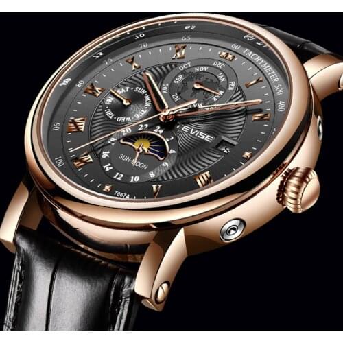 2021 New TEVISE Sport Men Watch Top Brand Luxury Business Leather Mechanical Watches Men Fashion Waterproof Automatic WrsitWatch