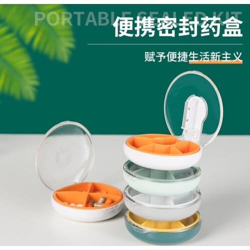 1DAY Kit Mini Portable pills box Travel Portable Box Vitamin Pill Portable Kit Moisture proof sealing box Pills Subpackage Box