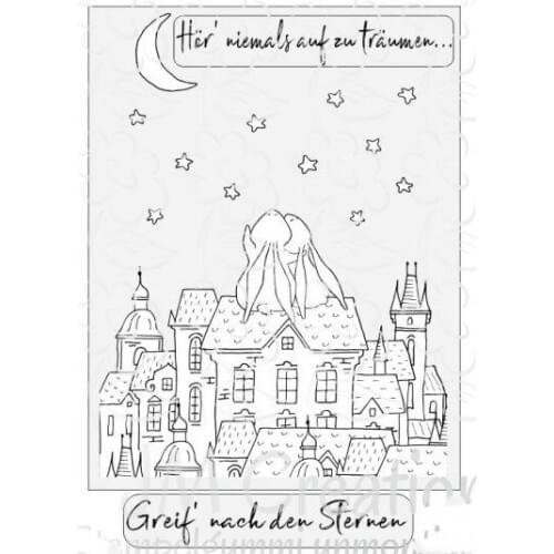 CLEAR STAMP German Easter DIY Scrapbook Card album paper craft silicon rubber roller transparent stamps 149