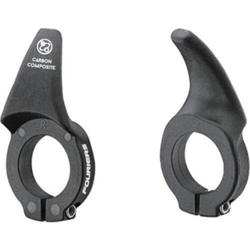 Fouriers Cycling Grips MTB Mountain Bike Bar Ends Carbon fiber + nylon Bicycle Handlebar Grips Bike Parts