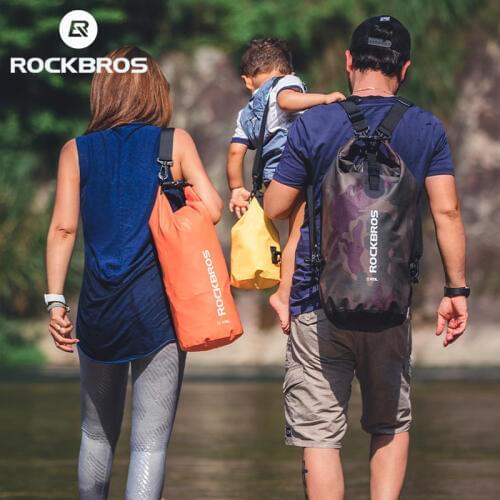 ROCKBROS 2L 5L Sport Swimming Bag Waterproof Backpack Ultralight Folding Fishing Running Outdoor Gym Sport Mini Shoulder Bgas