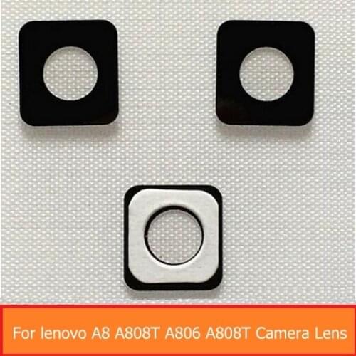 New Genuine Optics glass lens for lenovo A8 A808T A806 A808T back rear camera lens glass material with sticker replacement parts