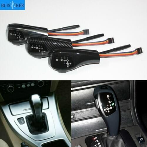 For BMW E46 E39 E60 E90 E92 E82 E87 E38 E84 E83 E53 E86 E89 LED Gear Shift Knob Automatic LHD RHD - Carbon Fiber Color