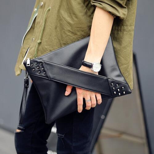 Tidog New fashion tide rivet bag handbag clutch bag