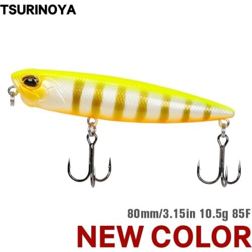 TSURINOYA Floating Pencil Bait 85mm10.5g Snake-head Topwater Fishing Lure Leurre Peche Isca Artificial Para Pesca Noisy Wobbler