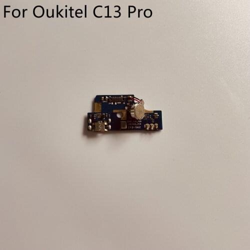 Oukitel C13 Pro Used USB Plug Charge Board + Vibration Motor For Oukitel C13 Pro MT6739 6.18" SmartPhone Free Shipping