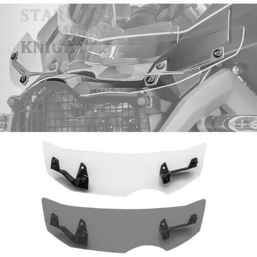Motorcycle Windshield Windscreen Wind Deflector Extension For BMW R1200GS R 1200 GS LC Adv R1250GS R1250 Adventure 2013 - 2017