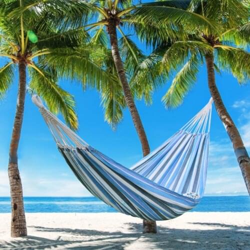 2 Person Portable Hanging Hammock Indoor Home Bedroom Hammock Lazy Chair Travel Outdoor Camping Swing Chair Thick Bed Hammocks