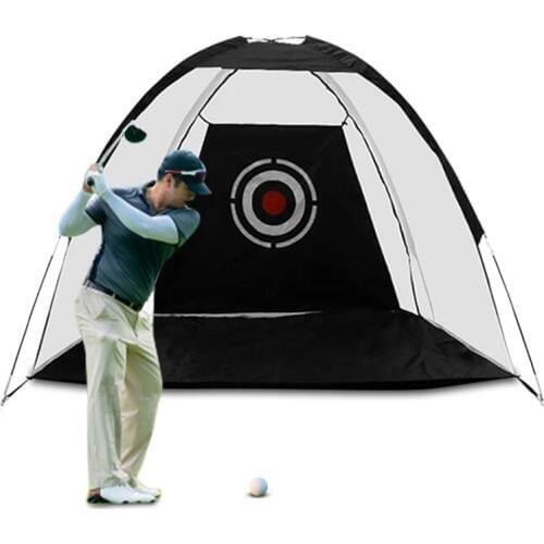 2m Golf Training Aids Indoor Outdoor Golf Practice Net Golf Hitting Cage Garden Grassland Practice Tent Golf Training Equipment
