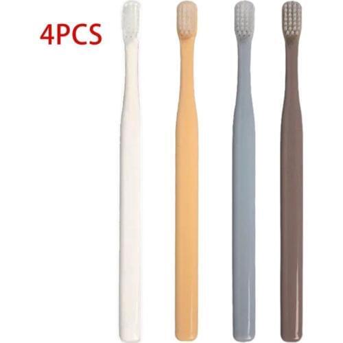 4 pcs/set Soft Bristle Small Head Toothbrush Multi-Color Tooth Brush Portable Travel Eco-friendly Brush Tooth Care K-8785