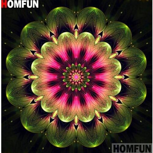 HOMFUN Full Square/Round Drill 5D DIY Diamond Painting "Religious Mandala" 3D Embroidery Cross Stitch 5D Decor Gift A13099