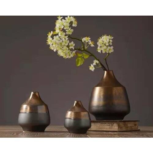 American Nordic Creative Ceramic Living Room Flower Arrangement Vase Home TV Cabinet Soft Decoration Entrance Art Decoration